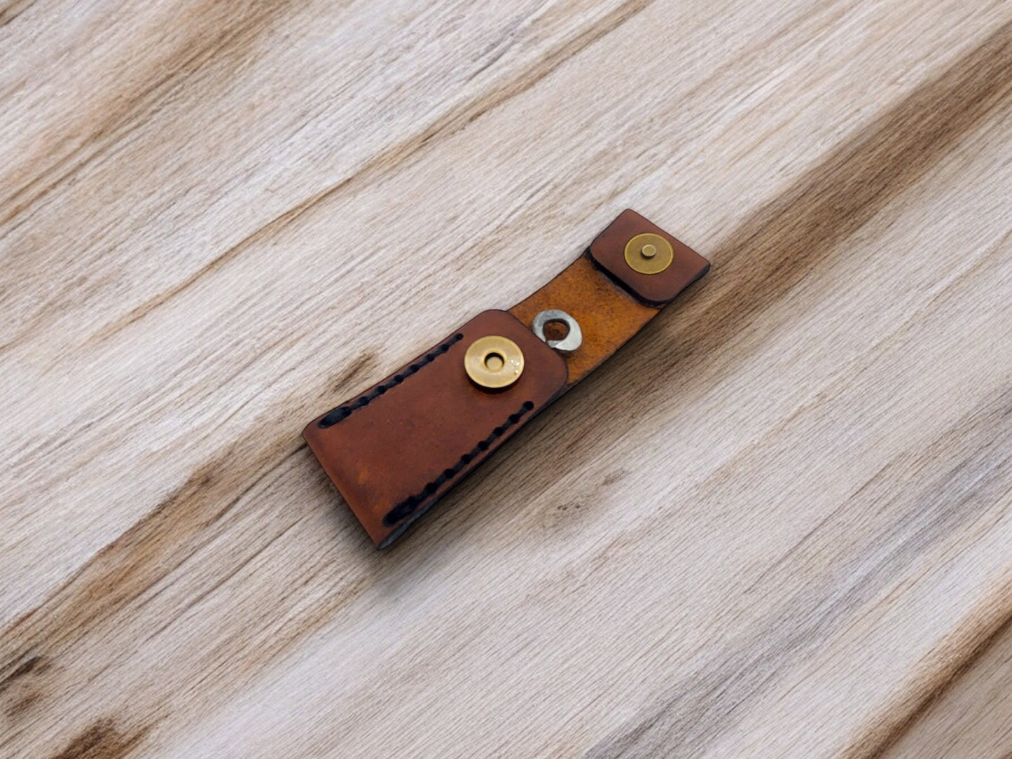 Cigar Pick Pocket Pouch - Hand Stitched Leather Carrying Case for Cigar Holder, Nubber