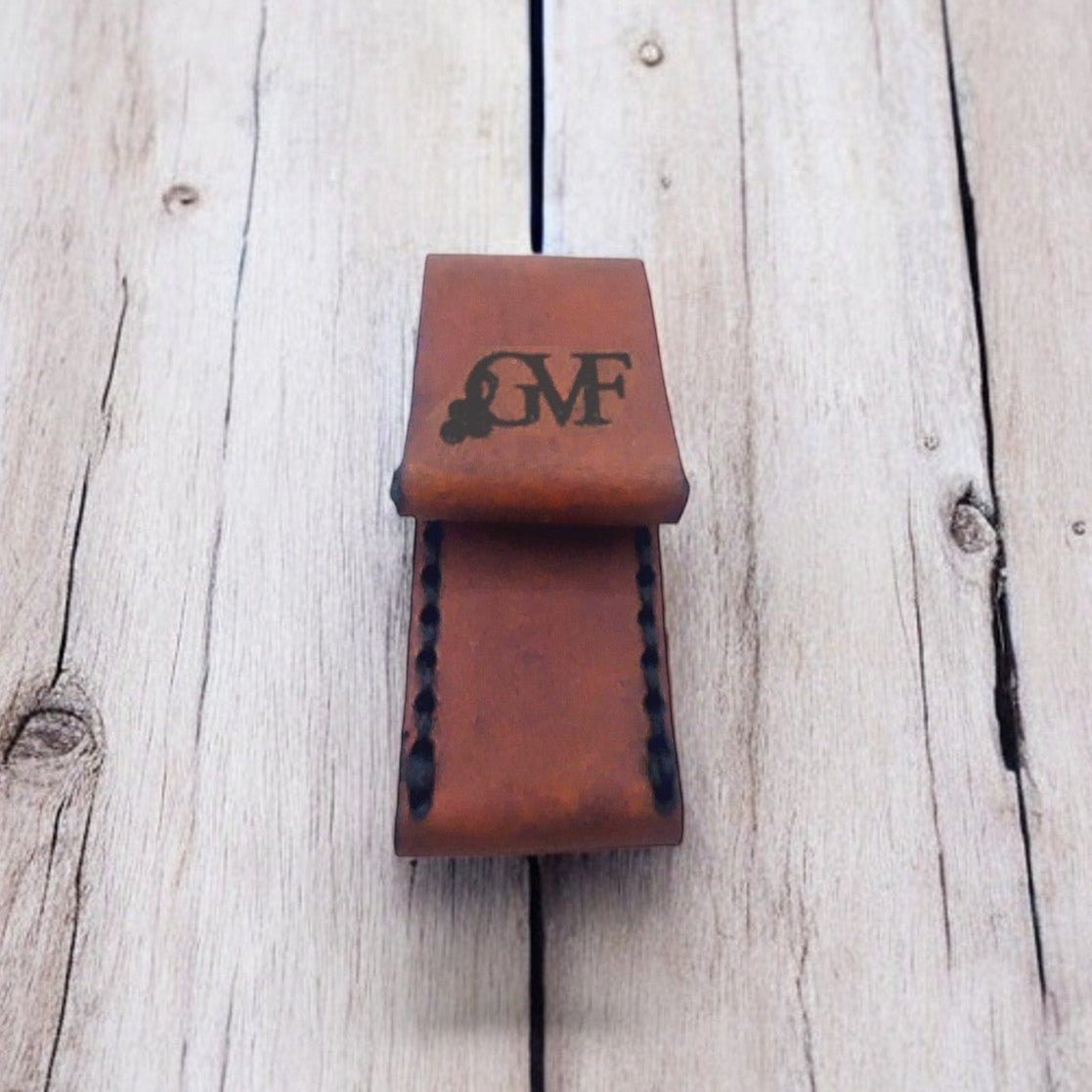 Cigar Pick Pocket Pouch - Hand Stitched Leather Carrying Case for Cigar Holder, Nubber