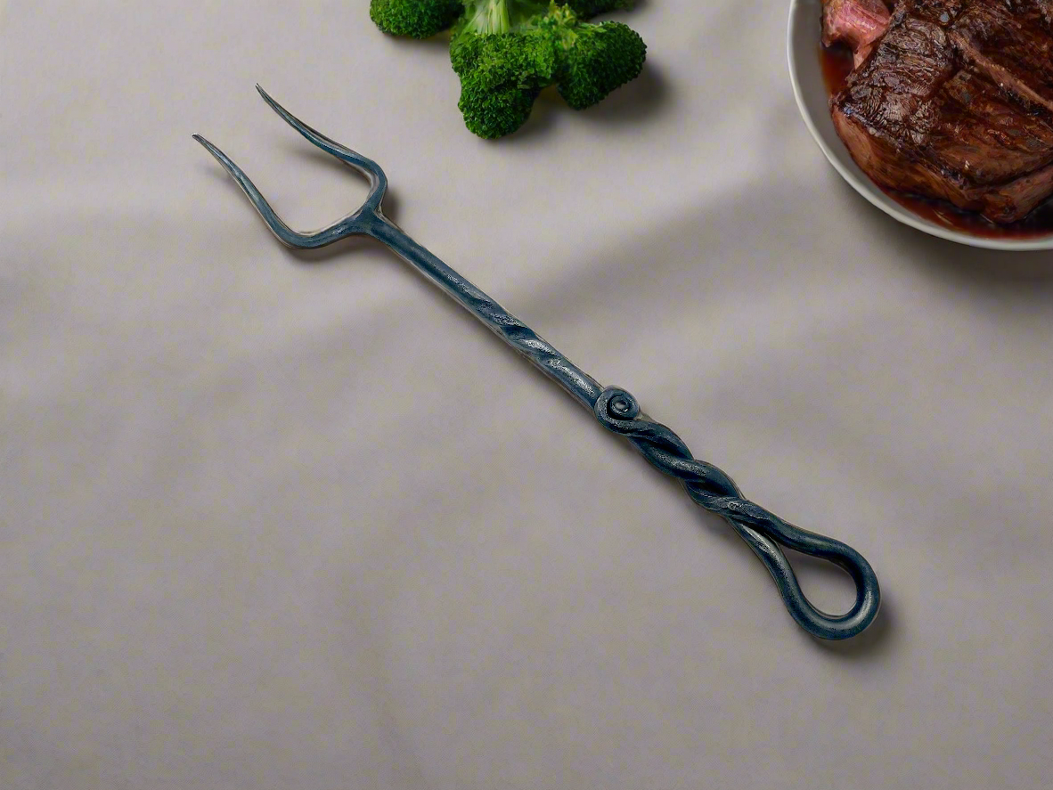 Serving Fork, Hand Forged, Grill Tools, Grilling Utensils, Meat Fork, Serving Utensil, Thanksgiving, BBQ, Barbecue Fork