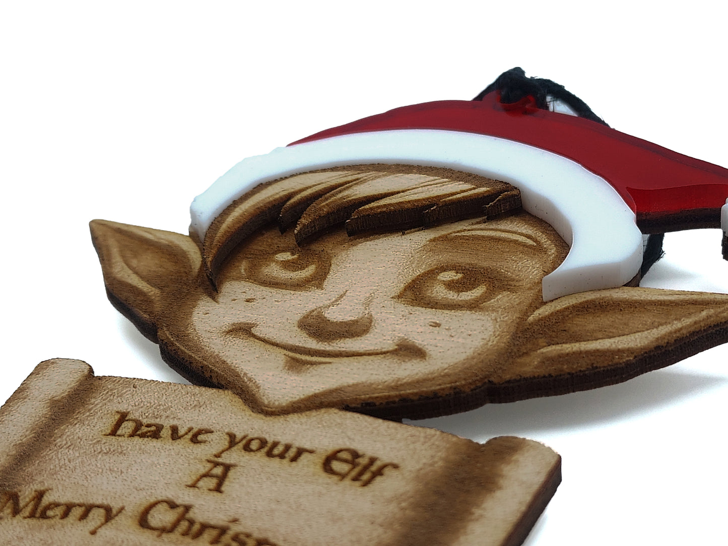 Have your Elf a Merry Christmas!   Christmas Ornament - Fantasy Elf, Dungeons and Dragons Elven themed Holiday Decoration