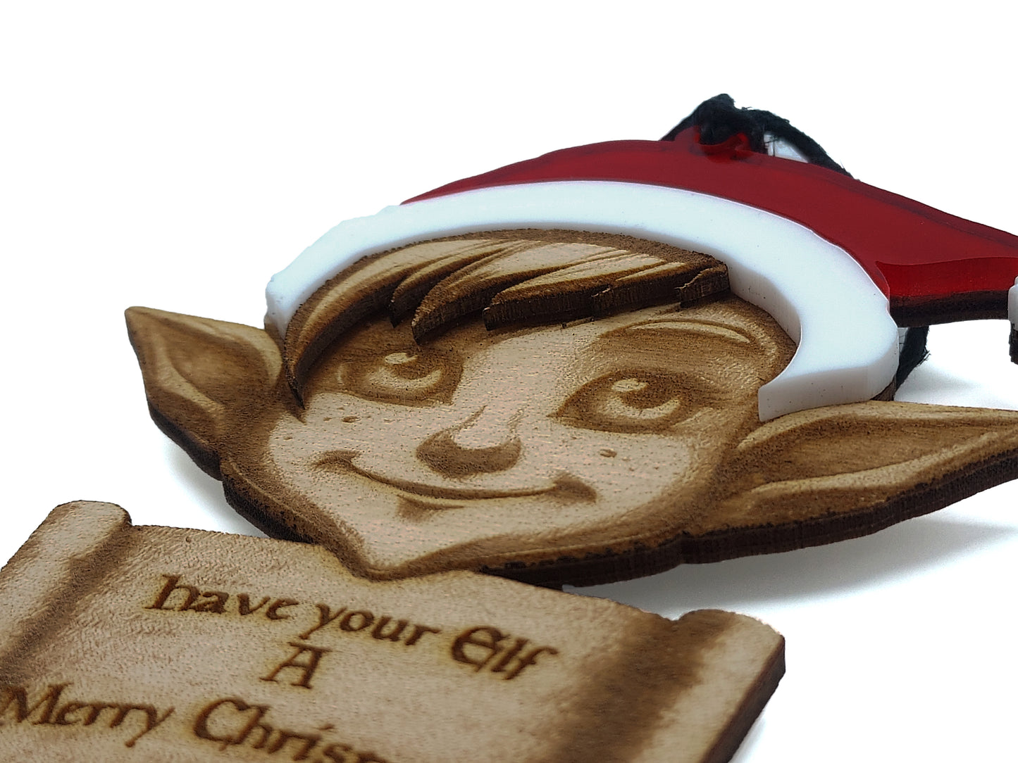 Have your Elf a Merry Christmas! Christmas Ornament - Fantasy Elf, Dungeons and Dragons Elven themed Holiday Decoration
