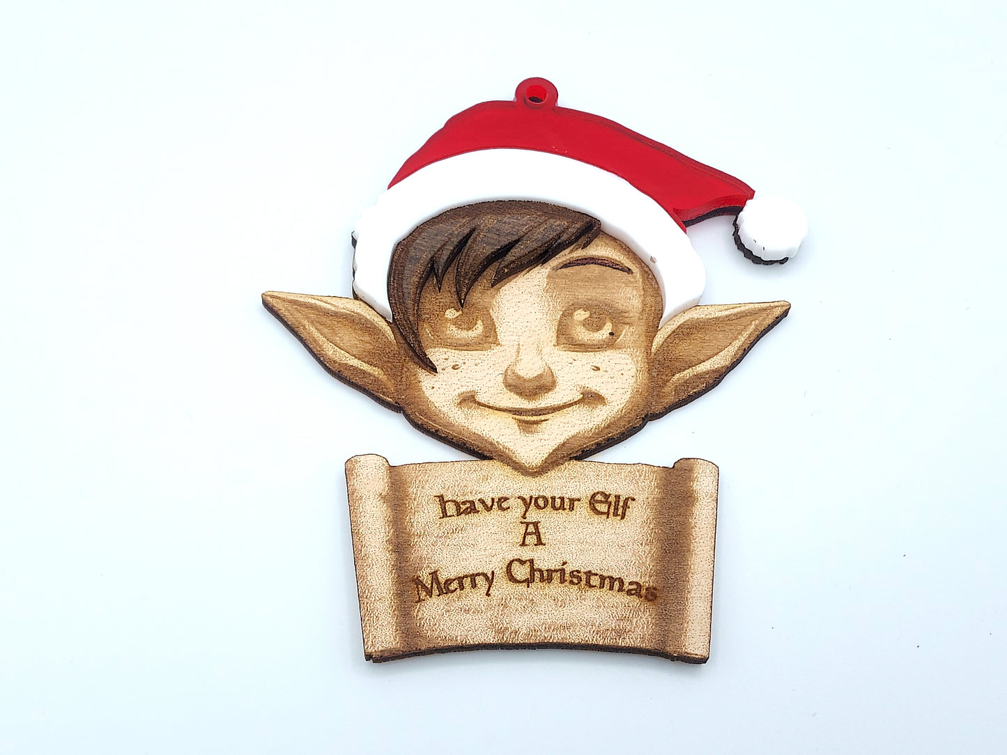 Have your Elf a Merry Christmas!   Christmas Ornament - Fantasy Elf, Dungeons and Dragons Elven themed Holiday Decoration