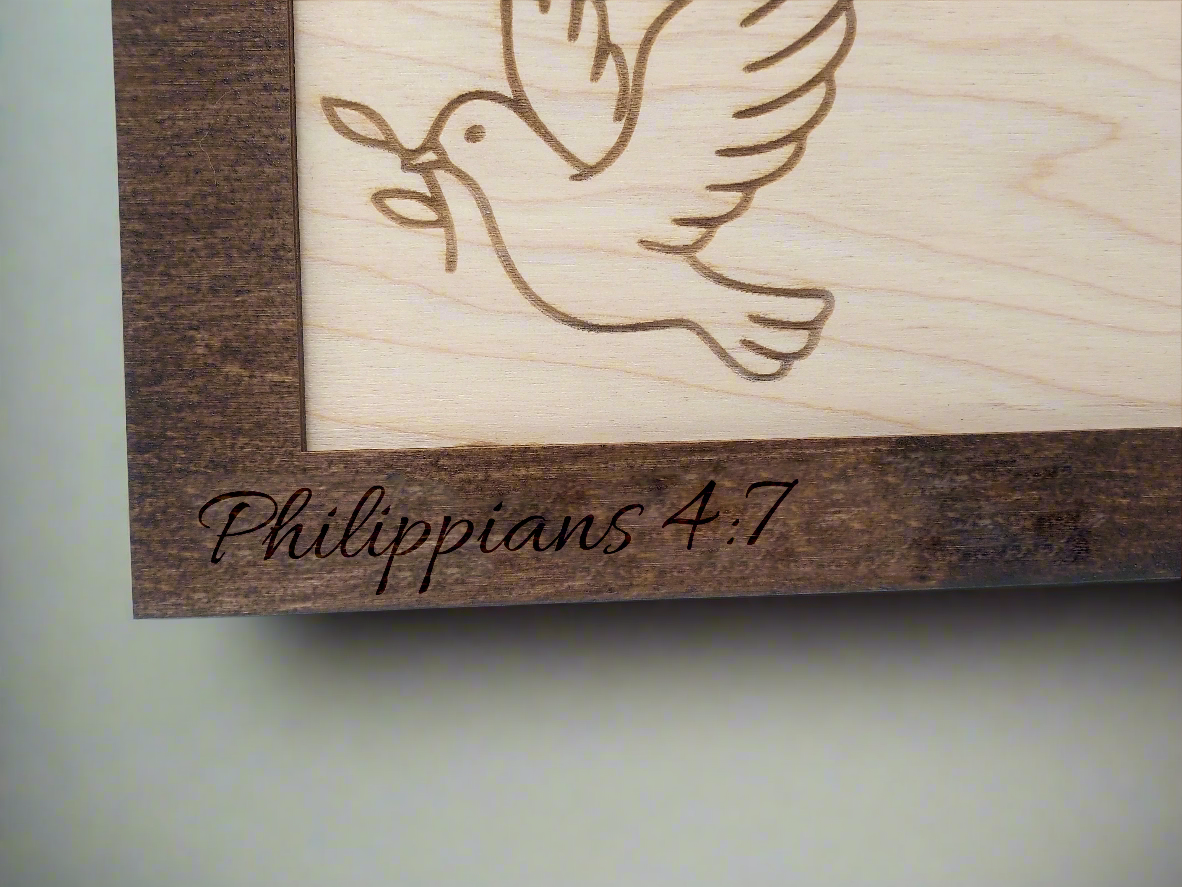 Dimensional Wooden Wall Sign - The Peace of God - Daily Inspirational home décor