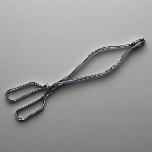 Hand-Forged Long Grill Tongs