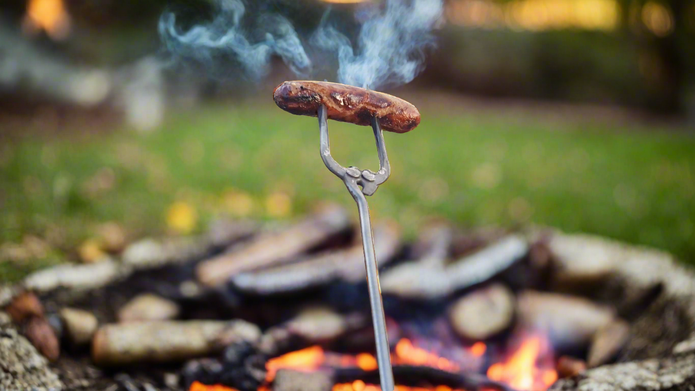 Roasting Fork for Campfire Weenie/Marshmallow - Hand Forged, BBQ Fork, Hot Dog Roaster, Roasting Stick