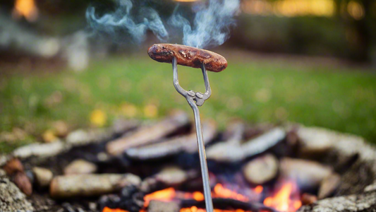Roasting Fork for Campfire Weenie/Marshmallow  - Hand Forged, BBQ Fork, Hot Dog Roaster, Roasting Stick