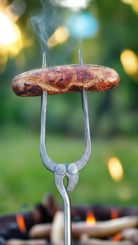 Roasting Fork for Campfire Weenie/Marshmallow  - Hand Forged, BBQ Fork, Hot Dog Roaster, Roasting Stick