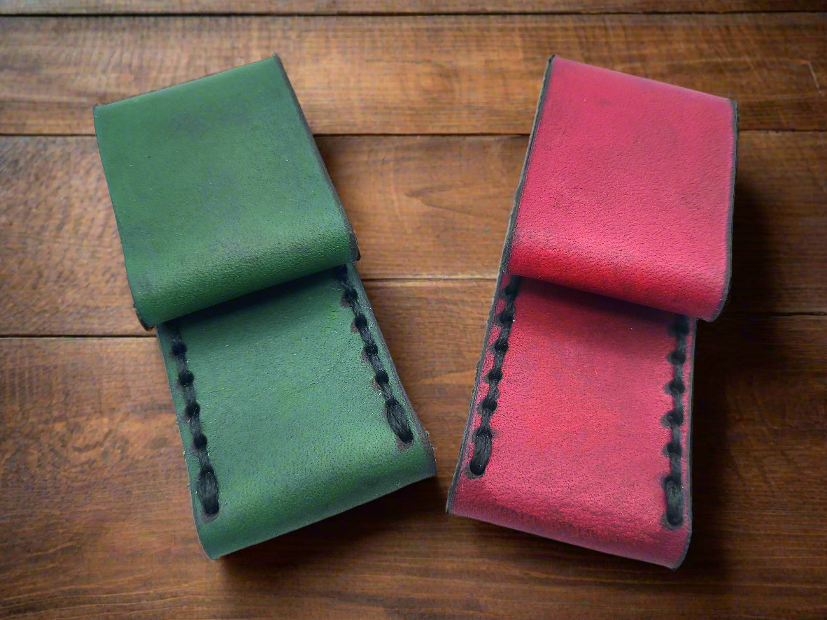 Cigar Pick Pocket Pouch - Hand Stitched Leather Carrying Case for Cigar Holder, Nubber