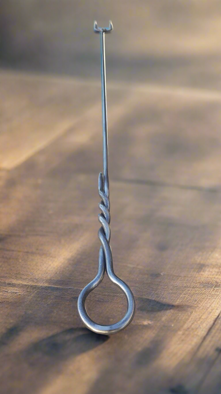 Roasting Fork for Campfire Weenie/Marshmallow - Hand Forged, BBQ Fork, Hot Dog Roaster, Roasting Stick