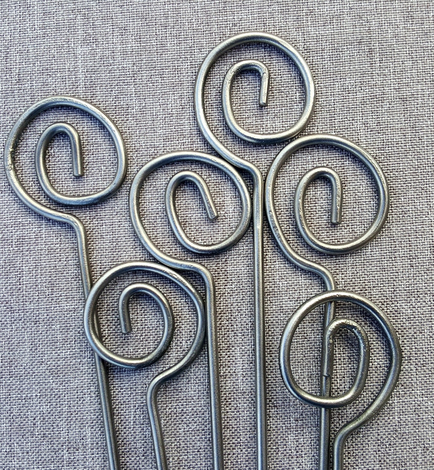 Metal Shish Kabob Skewer Set Classic Essential Spiral series, Kebab skewers, Hand Forged, metal skewers, BBQ skewers, Grill Skewers