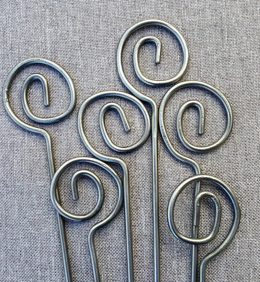 Metal Shish Kabob Skewer Set Classic Essential Spiral series, Kebab skewers, Hand Forged, metal skewers, BBQ skewers, Grill Skewers