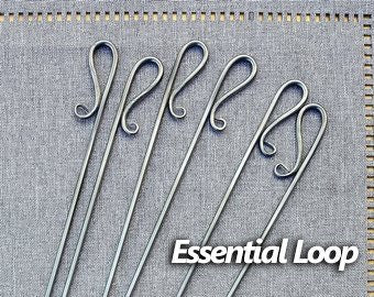 The Grill Master Set with BBQ Fork, Spatula, and 6 Shish Kabob skewers - Hand Forged, Iron Grill Tools, Grill Utensils, Grilling Gifts