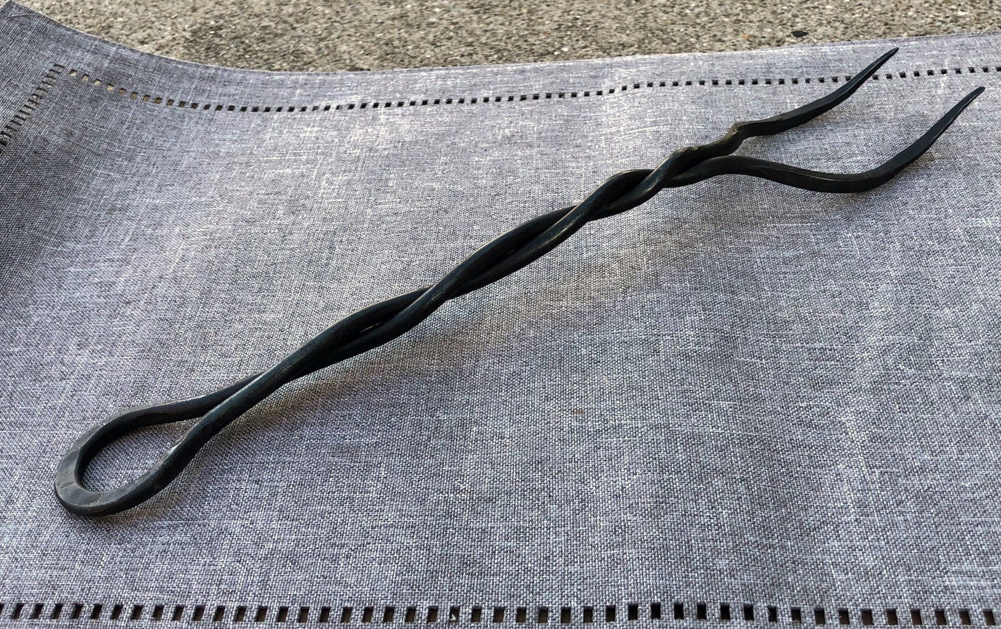 Heirloom Serving Fork, Hand Forged, Steel Fork, Grill Tools, Kitchen, Grilling Gifts, Kitchen, Father's Day