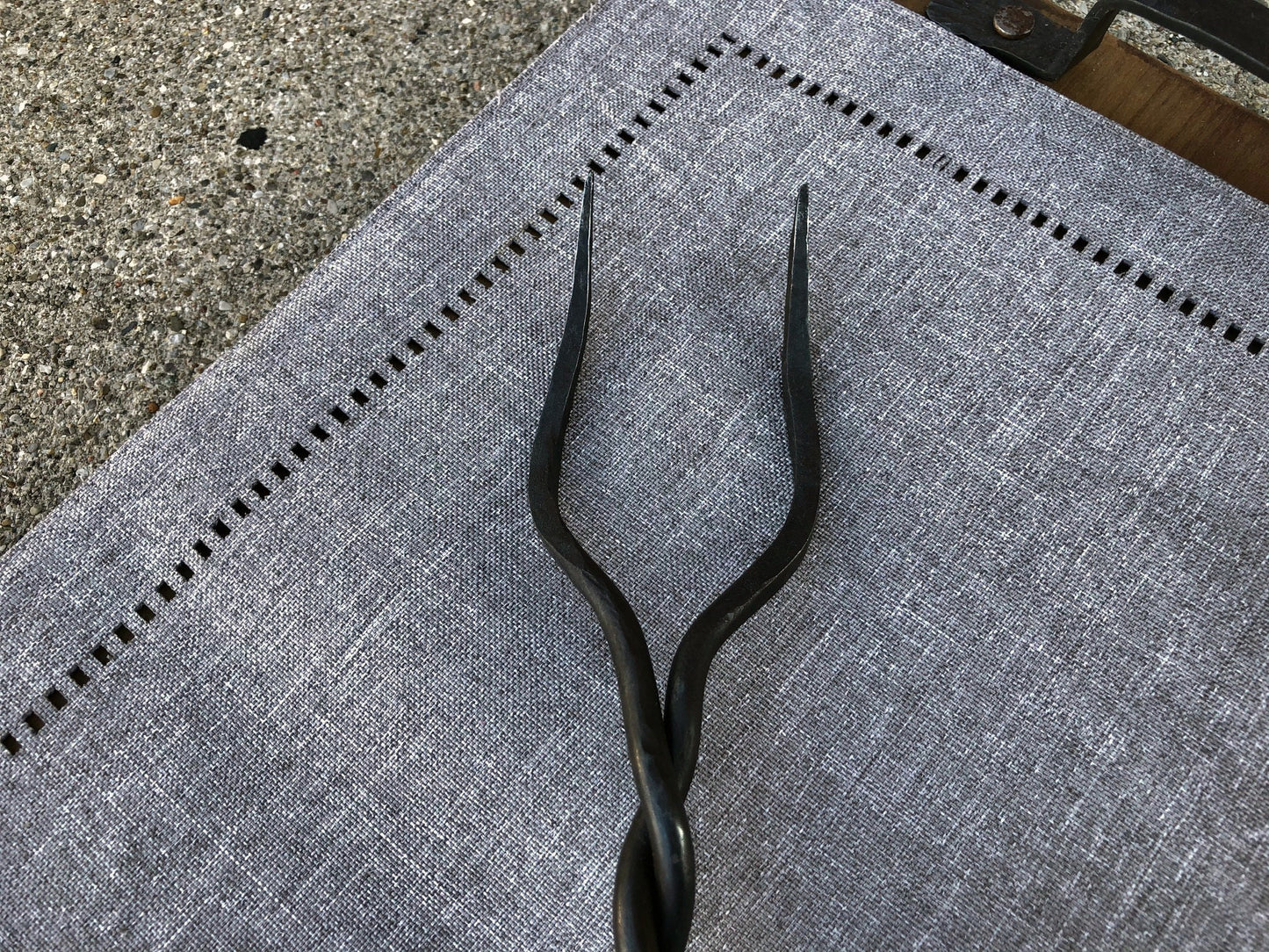 Heirloom Serving Fork, Hand Forged, Steel Fork, Grill Tools, Kitchen, Grilling Gifts, Kitchen, Father's Day