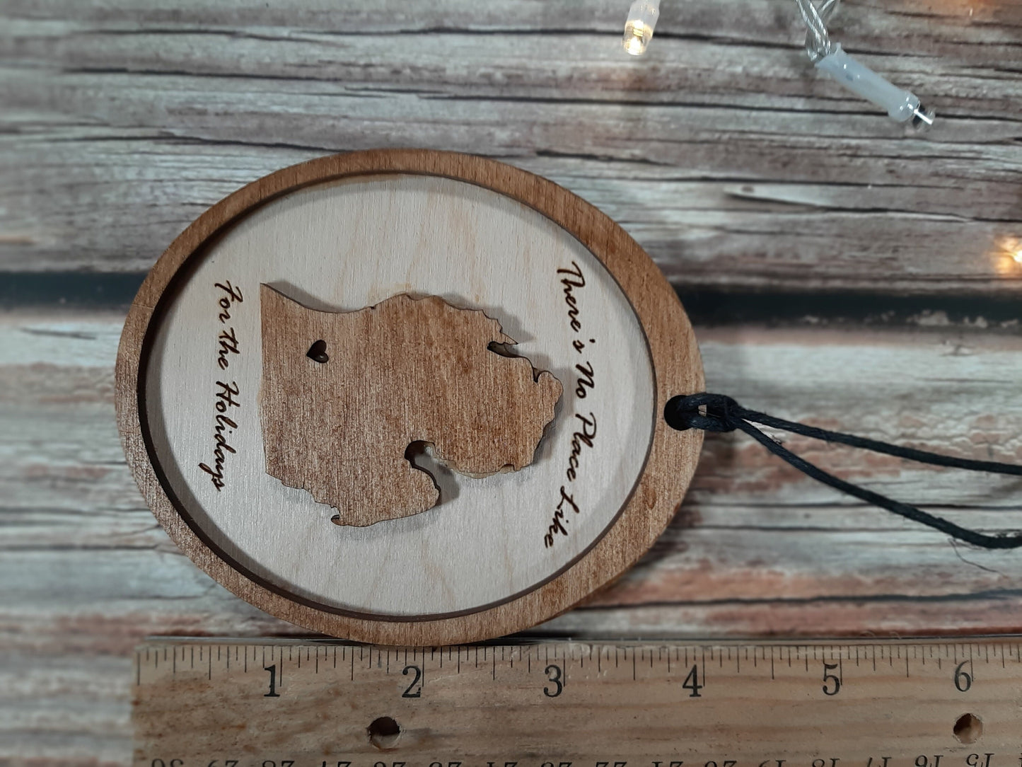 No Place Like (Your State) for the Holidays - Personalizable State Christmas Ornament Decoration