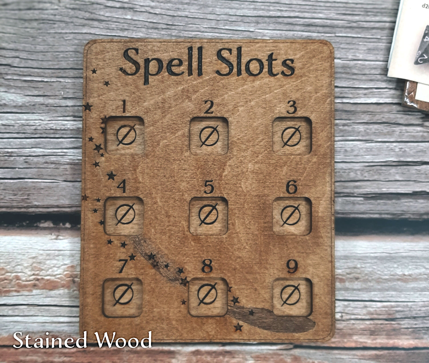 Spell Slot Tracker - RPG Game accessory for spell casting classes - D&D