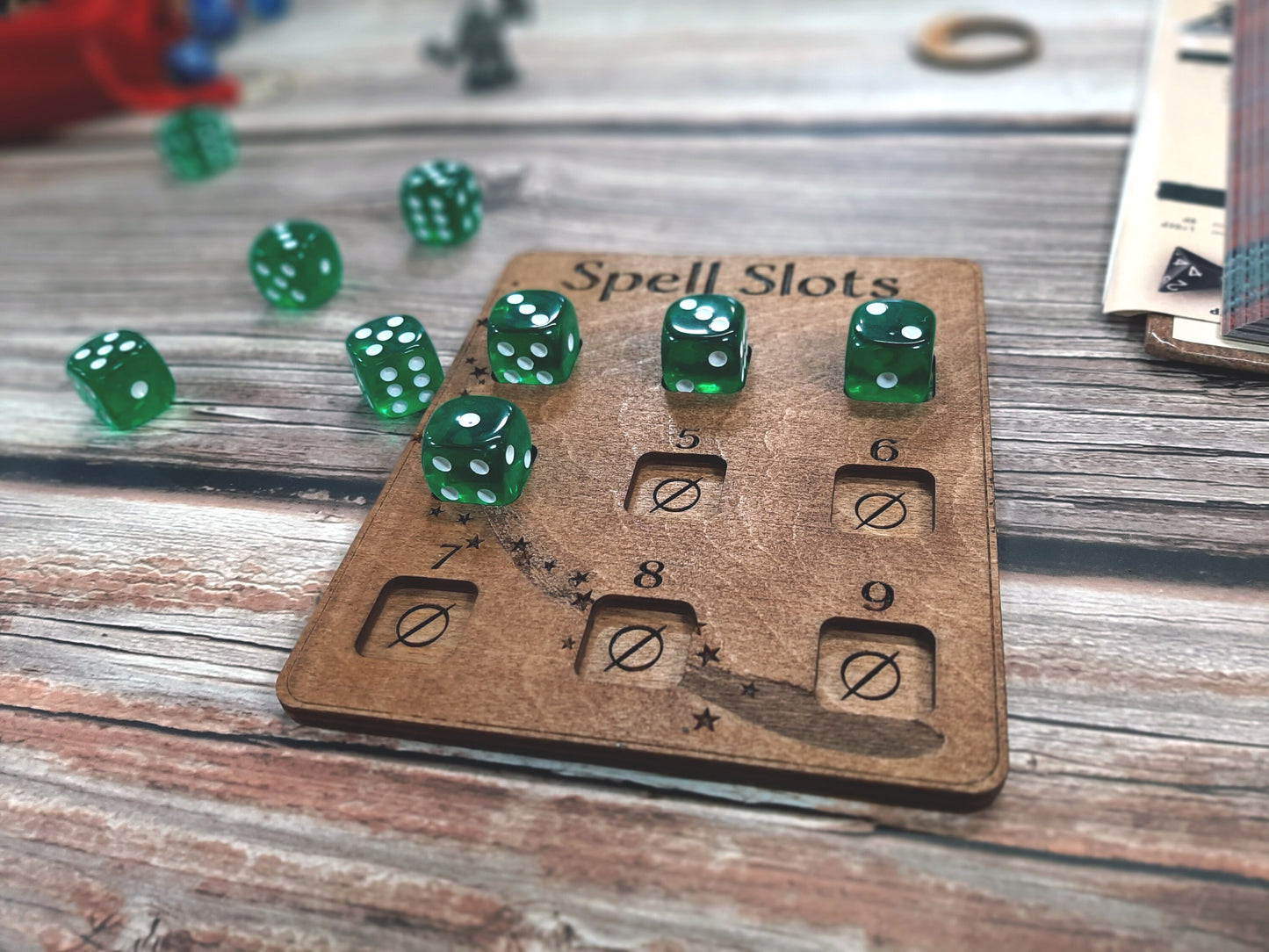 Spell Slot Tracker - RPG Game accessory for spell casting classes - D&D