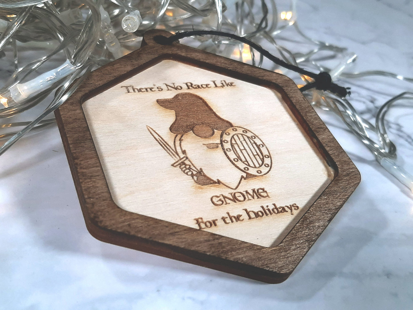 No Race like Gnome for the Holidays - Role-playing game RPG Tabletop Gaming Christmas Ornament Holiday Decoration