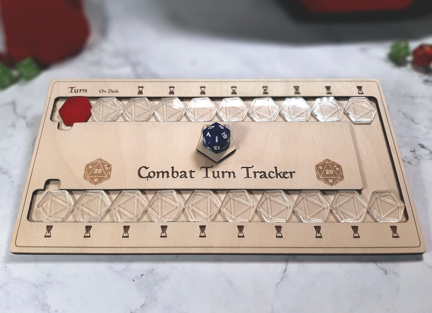 Combat Turn Tracker Deluxe - Tabletop - for D&D and Other Tabletop RPG Games