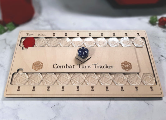 Combat Turn Tracker Deluxe - Tabletop - for D&D and Other Tabletop RPG Games