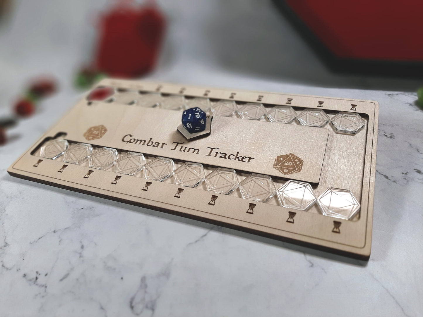 Combat Turn Tracker Deluxe - Tabletop - for D&D and Other Tabletop RPG Games