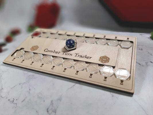 Combat Turn Tracker Deluxe - Tabletop - for D&D and Other Tabletop RPG Games