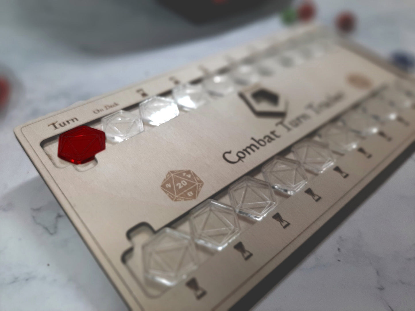Combat Turn Tracker Deluxe - Tabletop - for D&D and Other Tabletop RPG Games