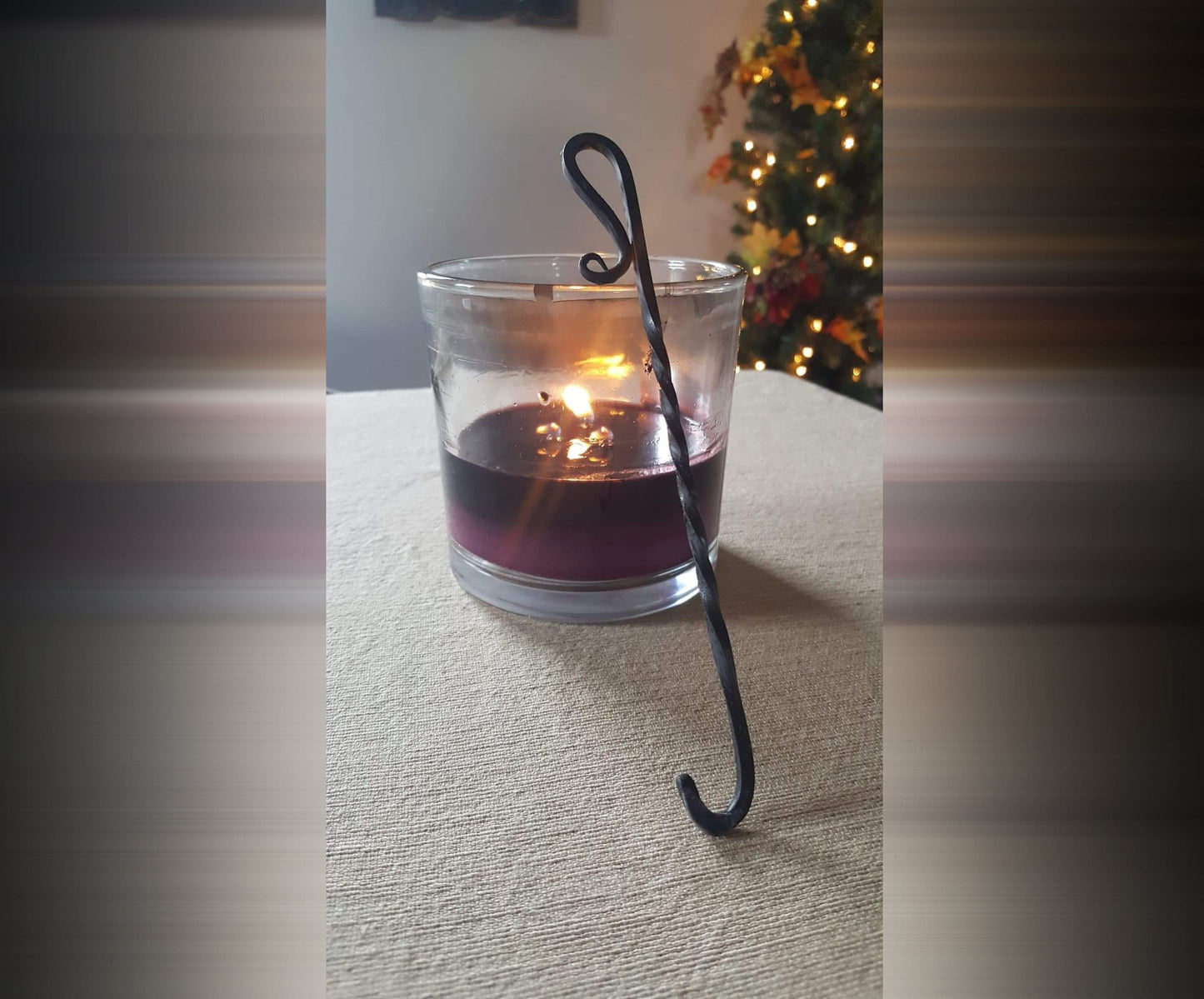 Candle Wick Dipper - Smokeless Candle snuffer - Hand Forged