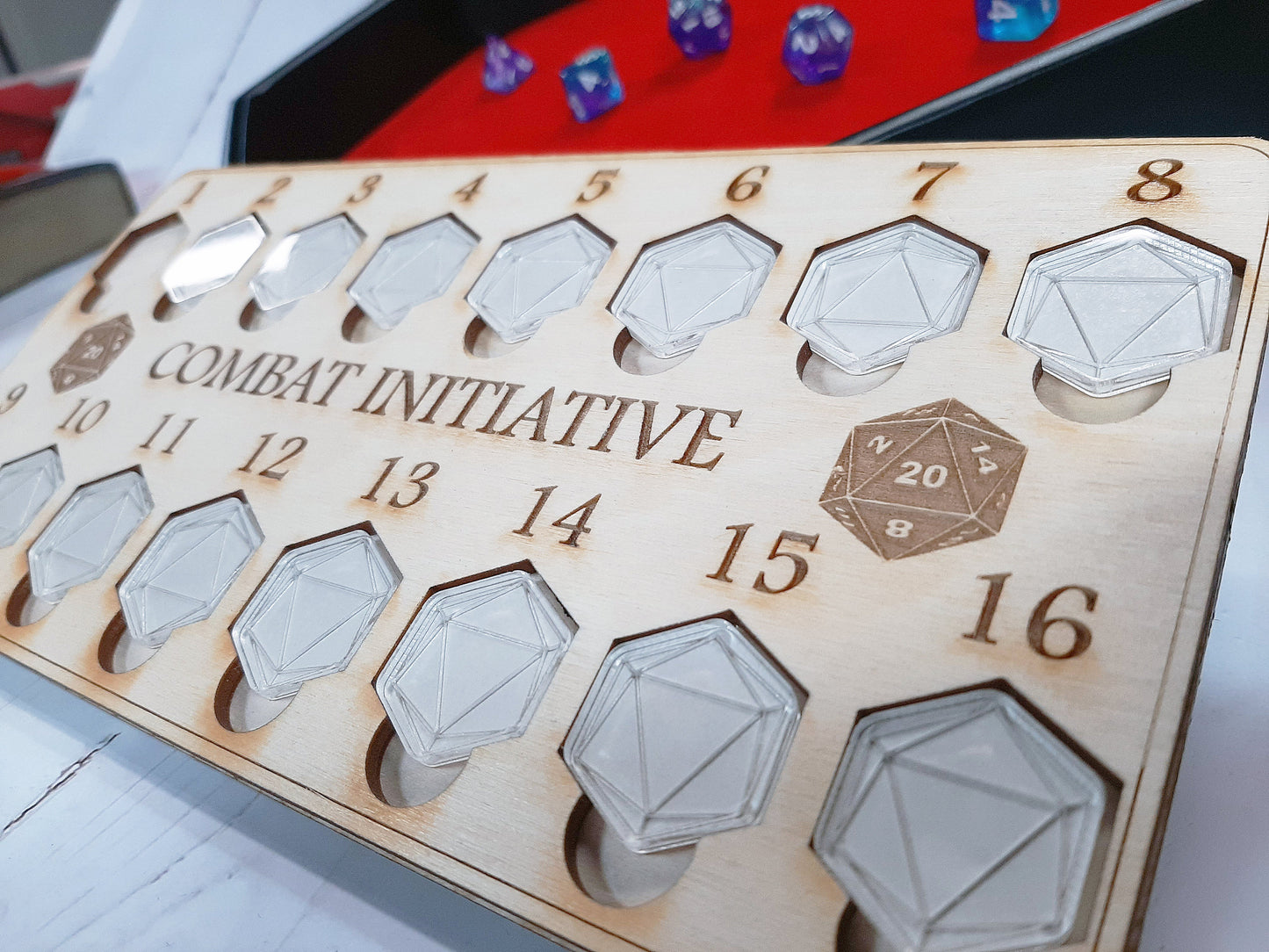 Initiative Tracker 16 - Tabletop - for D&D and Other Tabletop RPG Games