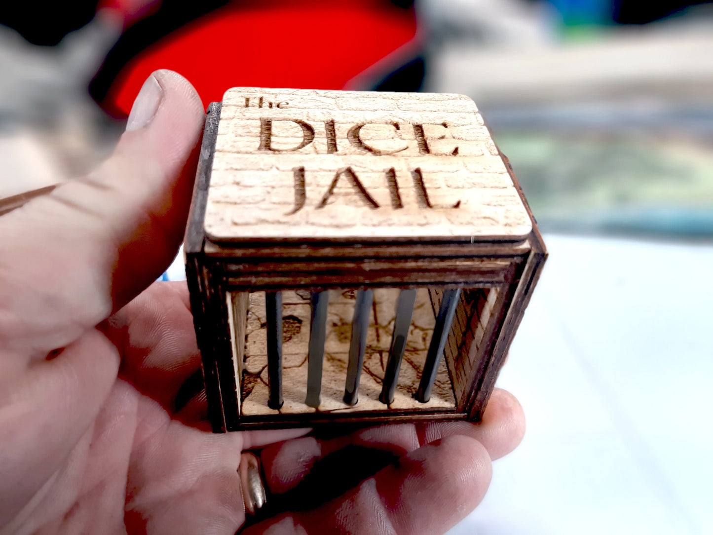 Dice Jail - Role Playing Tabletop Game Accessory with Steel Bars- Dungeons and Dragons gift - Dice Purgatory - D&D