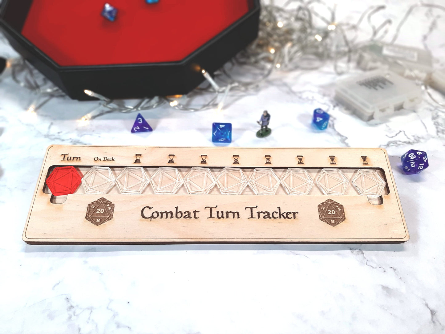 Combat Turn Tracker 10 - Tabletop - for D&D and Other Tabletop RPG Games