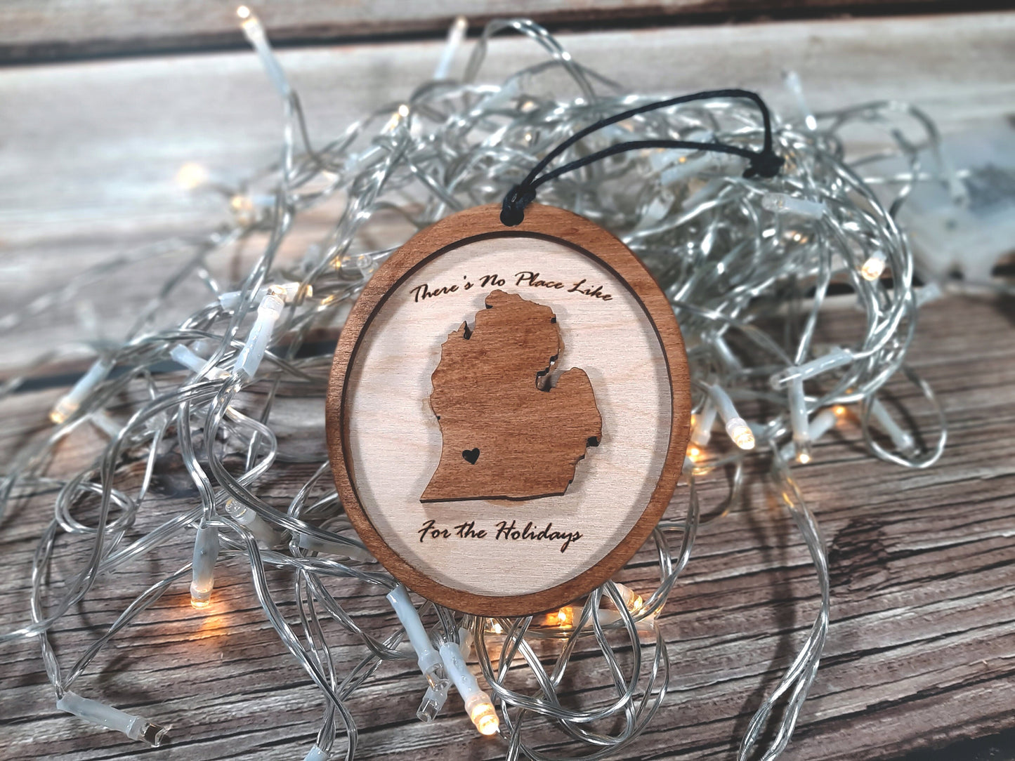 No Place Like (Your State) for the  Holidays - Personalizable State Christmas Ornament  Decoration