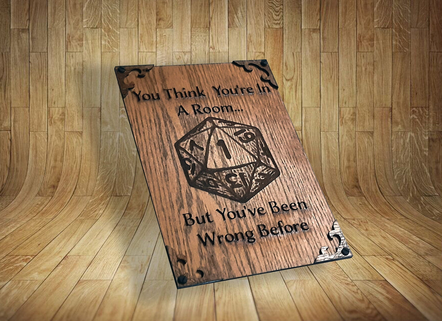 Wall Art - Wooden Gaming Sign, game room decor, Dungeons and Dragons, RPG Funny quote plaque poster