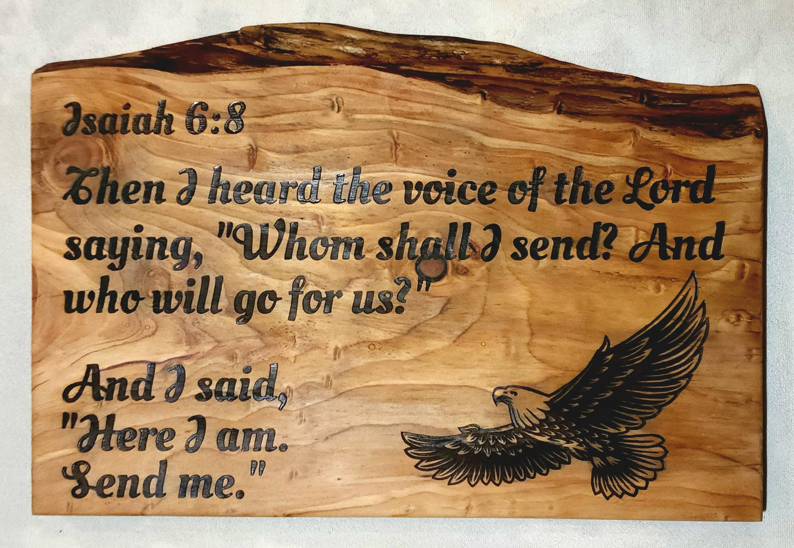 Wooden scripture wall art from Grapevine Inspired